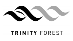 Black & White Trinity Forest Logo