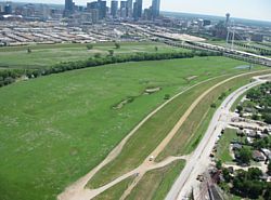 Aerial-View of Dallas Levee System