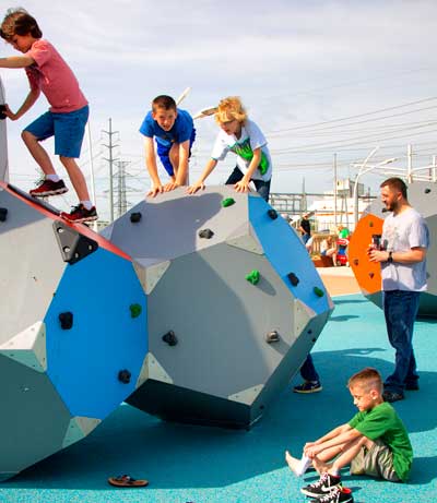 Children had a chance to experience the fun of the playground on May 17 during the Trinity River Wind Festival and the Girl Scout Council Bridging Ceremony.