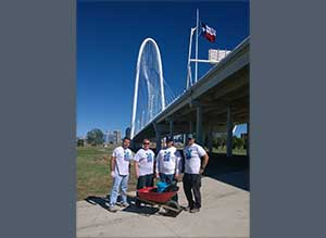 VHA Novation had twenty teams working throughout Dallas for their Day of Service. The fifty-four volunteers came to the Trinity Skyline Trail and planted 300 native species and Seeded 1/2 acre. Team leads enjoyed the event and gorgeous day. 